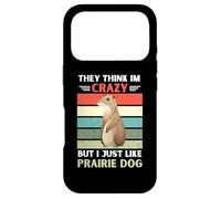 Carcasa para iPhone 17 Pro Vintage Piensan Que Estoy Loco Pero me Gusta el Perro de la Pradera