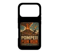 Carcasa para iPhone 17 Pro Vintage Pompeya Diversión Run Antigua Roma Volcán Erupción Humor