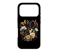 Carcasa para iPhone 17 Pro Vintage Pressed Flowers Butterflies Floral Boho Wildflowers