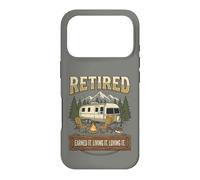 Carcasa para iPhone 17 Pro Vintage Retired RV Camping Camper Fishing Outdoors