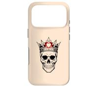 Carcasa para iPhone 17 Pro Vintage Retro King Crown Chess Skull
