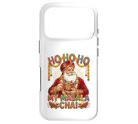 Carcasa para iPhone 17 Pro Vintage Santa Drinking Masala Chai Christmas India Men Women