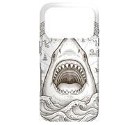 Carcasa para iPhone 17 Pro Vintage Shark Compass Ocean Explorer - Mapa náutico