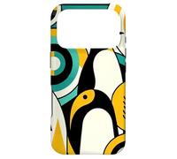 Carcasa para iPhone 17 Pro Vintage Sunshine Yellow Geometrical Forest Bauhaus Pattern