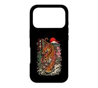 Carcasa para iPhone 17 Pro Vintage Tattoo Tiger Estilo Japonés Arte Monte Fuji Gráfico