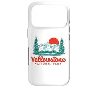 Carcasa para iPhone 17 Pro Vintage Yellowstone Mountains Scene 80's