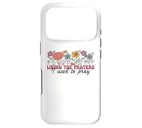 Carcasa para iPhone 17 Pro Viviendo Las oraciones Que solía Rezar Flores Oración Floral