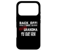 Carcasa para iPhone 17 Pro Volver Tengo UNA Abuela Loca Y NO Miedo Usar SU Meme