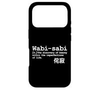 Carcasa para iPhone 17 Pro WABI-Sabi Japonés Aprender Idioma Poeta Palabras Escritura de Frases