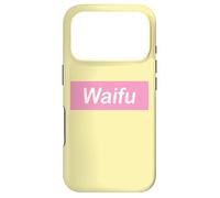 Carcasa para iPhone 17 Pro Waifu Pink Banner, Hentai Anime Fan Art