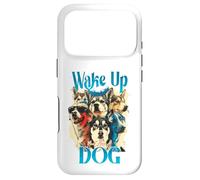 Carcasa para iPhone 17 Pro Wake Up Dog Lover Canine Collage Pop Art Gráfico