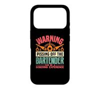 Carcasa para iPhone 17 Pro Warning Pissing Off The Bartender Funny Bartending