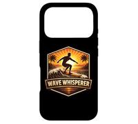 Carcasa para iPhone 17 Pro Wave Whisperer Vintage Surfer Diciendo Retro Surfing Cita Mar