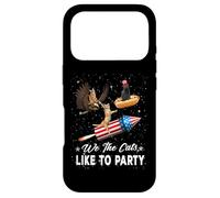 Carcasa para iPhone 17 Pro We The Cats Like To Party American Cat 4th of July Patriotic