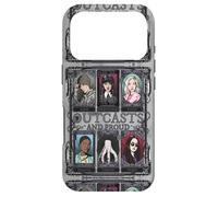 Carcasa para iPhone 17 Pro Wednesday Nevermore Academy Outcasts and Proud Collage