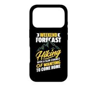 Carcasa para iPhone 17 Pro Weekend Forecast Hiking Adventure Nature Lover Hiker Outdoor