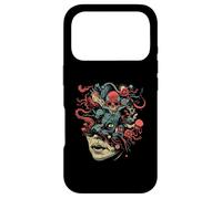 Carcasa para iPhone 17 Pro Weirdcore Estética Cara Extraña Cráneo Dreamcore