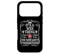Carcasa para iPhone 17 Pro WES Name It's A WES Thing You Would Not Understand