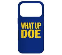 Carcasa para iPhone 17 Pro What Up Doe | Detroit Michigan, Estilo Retro Desgastado