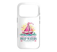 Carcasa para iPhone 17 Pro When You Pass Through Deep Waters Isaías 43:2 Versículo de la Biblia