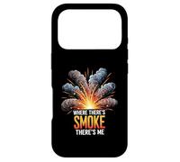 Carcasa para iPhone 17 Pro Where There's Smoke There's Me Funny Explosion Design