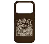 Carcasa para iPhone 17 Pro Whimsy Goth Fairycore Witchy Frog Mushroom Moon Vintage