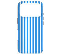 Carcasa para iPhone 17 Pro White and Blue Vertical Lines Cool Stripes Design