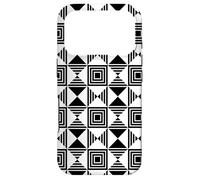 Carcasa para iPhone 17 Pro White Black Square Triangle Mid 20th-Century Pattern