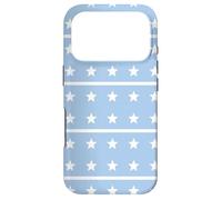 Carcasa para iPhone 17 Pro White Blue Horizontal Star Somalia Somali Pattern