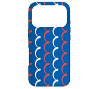 Carcasa para iPhone 17 Pro White Blue Red France Tricolor Wave French Language Pattern