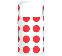 Carcasa para iPhone 17 Pro White Red Ring Circle Round Japan Color Zen Dot Pattern