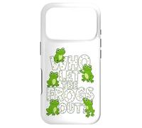 Carcasa para iPhone 17 Pro Who Let The Frogs out? Funny Frog Lover Men Women Kids
