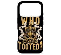 Carcasa para iPhone 17 Pro Who Tooted? Model Railroad Train Retro Vintage Locomotive