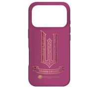 Carcasa para iPhone 17 Pro Wicked Movie Logo Glinda Pink and Gold Wand