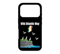 Carcasa para iPhone 17 Pro Wild Atlantic Way Puffin Colony Irlanda Mapa Viajes Souvenir