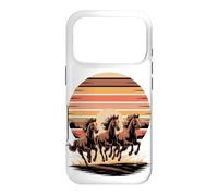 Carcasa para iPhone 17 Pro Wild Horses Running Free Equestrian Horse Lover