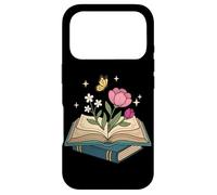 Carcasa para iPhone 17 Pro Wildflowers Book Lover Reading Lector de Libros Florales estéticos