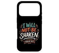 Carcasa para iPhone 17 Pro Will Not Be Shaken Salmo 16 8 - Vintage Christian Faith