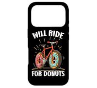 Carcasa para iPhone 17 Pro Will Ride For Donuts Bike Donut Lover Cyclist Bicycle Rider