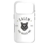 Carcasa para iPhone 17 Pro Witchy Salem Halloween Mujeres 1692 Bruja mística del Gato
