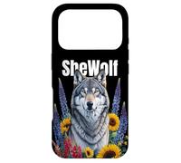 Carcasa para iPhone 17 Pro Wolf Mom SheWolf Chica Que ama a los Lobos Hija Feminista