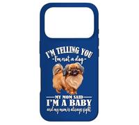 Carcasa para iPhone 17 Pro Womens Cute Mom Says I'm A Baby Pekingese Lover