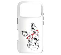 Carcasa para iPhone 17 Pro Womens & Girls Cute Red Glasses Hipster Lover Basenji Mom