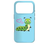 Carcasa para iPhone 17 Pro Womens Girls Kids Cute Cartoon Hearts Caterpillar Lover