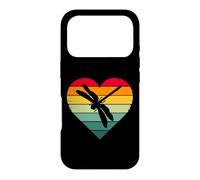 Carcasa para iPhone 17 Pro Womens Girls Kids Retro Vintage Heart Dragonfly Lover