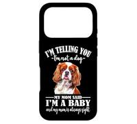 Carcasa para iPhone 17 Pro Womens Girls Mom Says I'm Baby Cavalier King Charles Spaniel