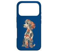 Carcasa para iPhone 17 Pro Womens & Girls Multicolored Cute Folk Art Poodle Lover