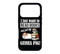 Carcasa para iPhone 17 Pro Womens I Just Want To Read Books & Pet My Guinea Pig Lover