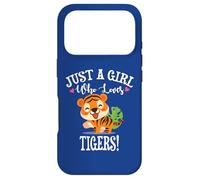 Carcasa para iPhone 17 Pro Womens Kawaii Cartoon Just A Girl Who Loves Tigers