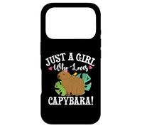 Carcasa para iPhone 17 Pro Womens Meme Lover Just A Girl Who Loves Capybaras Lover